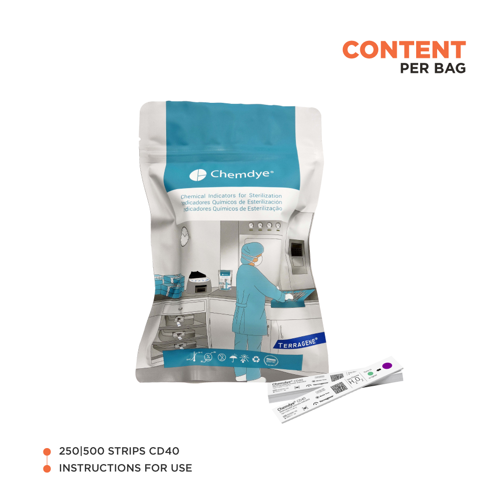 Chemical indicator strips for Low-Temperature Sterilization VH2O2 Type 4