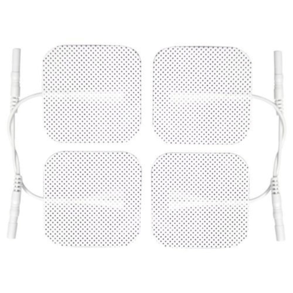 TENS Electrodes, Wired, Self Adhesive w/Conductive Gel, 5X5cm