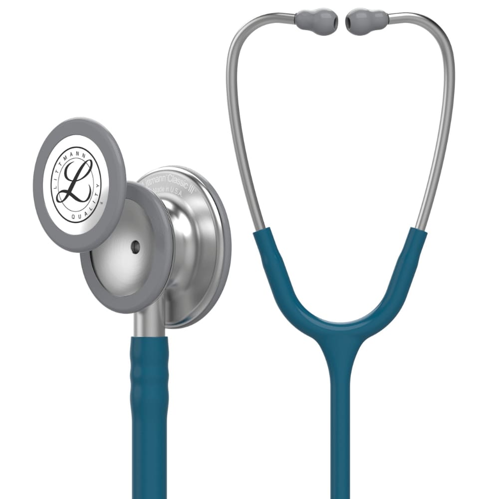 Littmann Stethoscope Classic III, Caribbean Blue, Tube 27 Inch