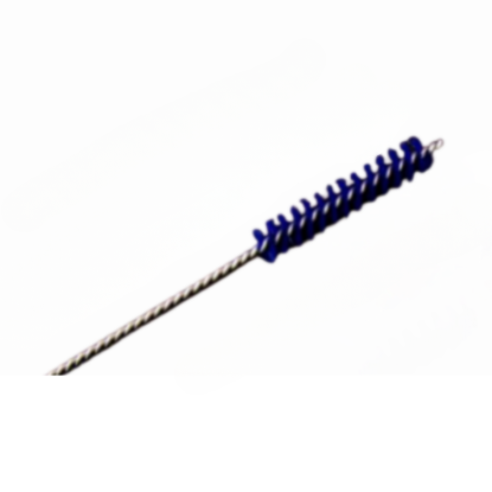 Stiff Cannula Cleaning Brush, Steel Shaft, Head 10*75mm, Length 60cm, Shaft(3.4mm) with Tip
