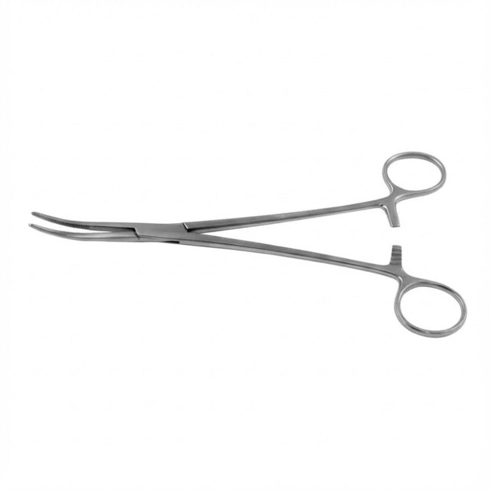 Toennis Hemostatic Forceps, Curved, Serrated, 26 cm