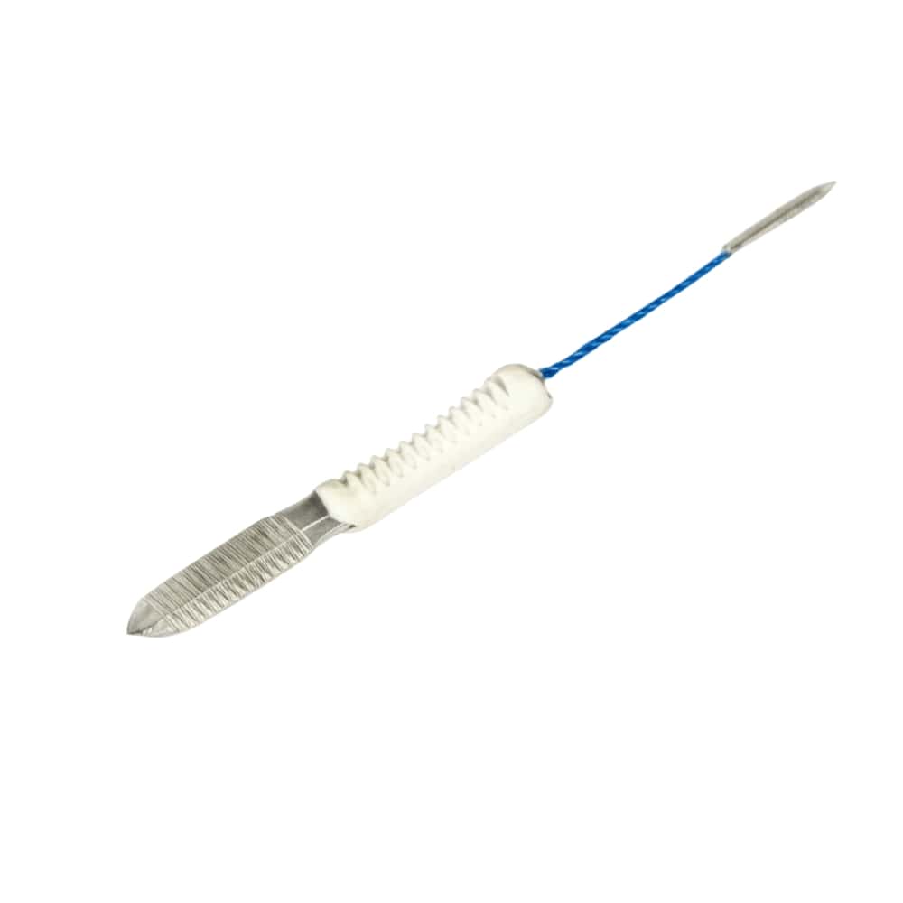 Dual End Valve Cleaning Brush, White/Blue,  3x20mm, 12x40mm, L:15cm