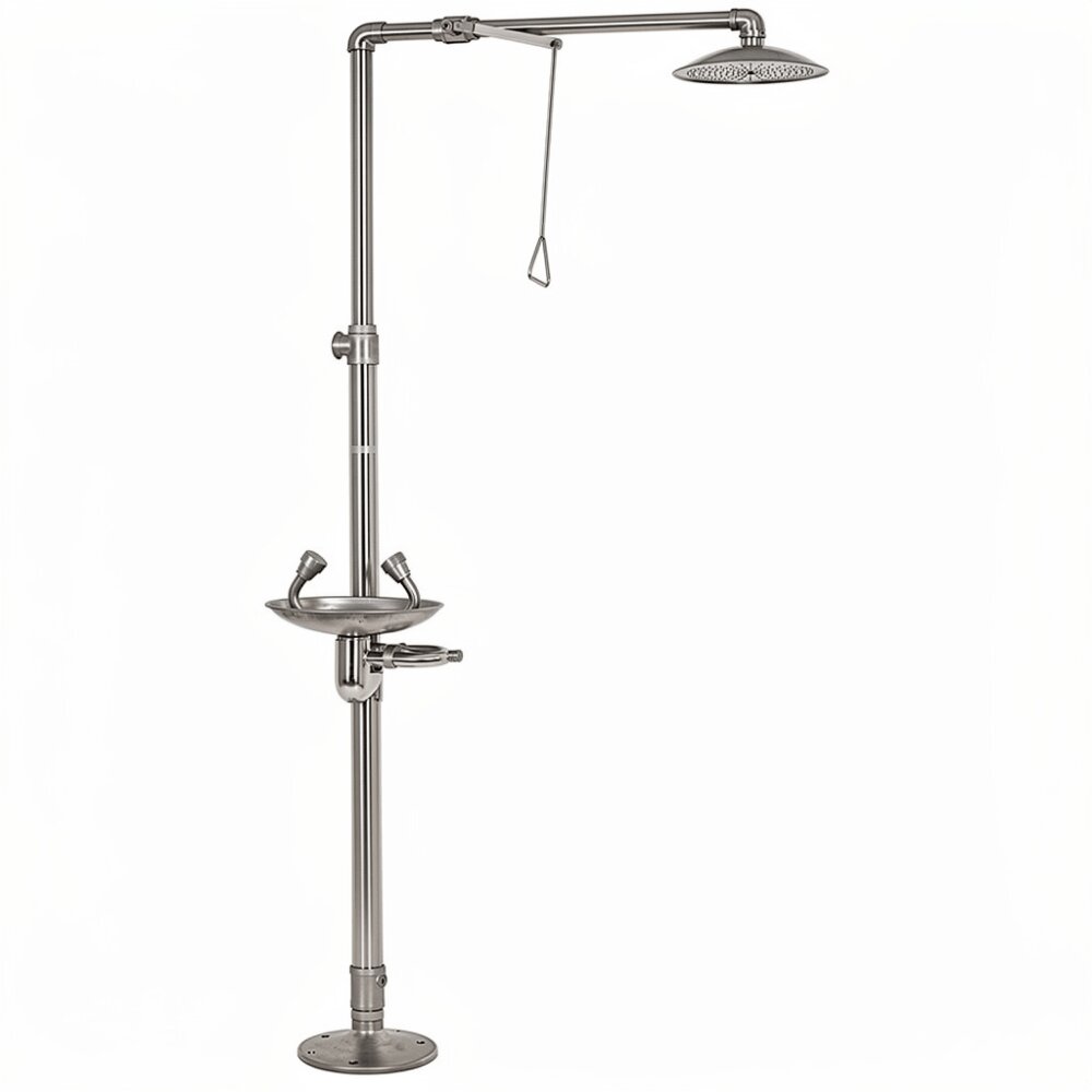 Emergency Eye Wash Station, Stainless Steel