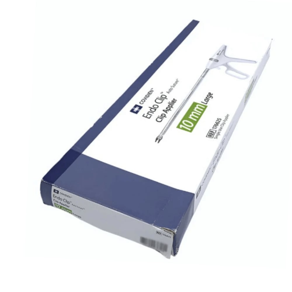 Endo Clip, Auto Suture, Clip Applier, Large, 15 Titanium Clips, 10mm, 33cm Shaft Length