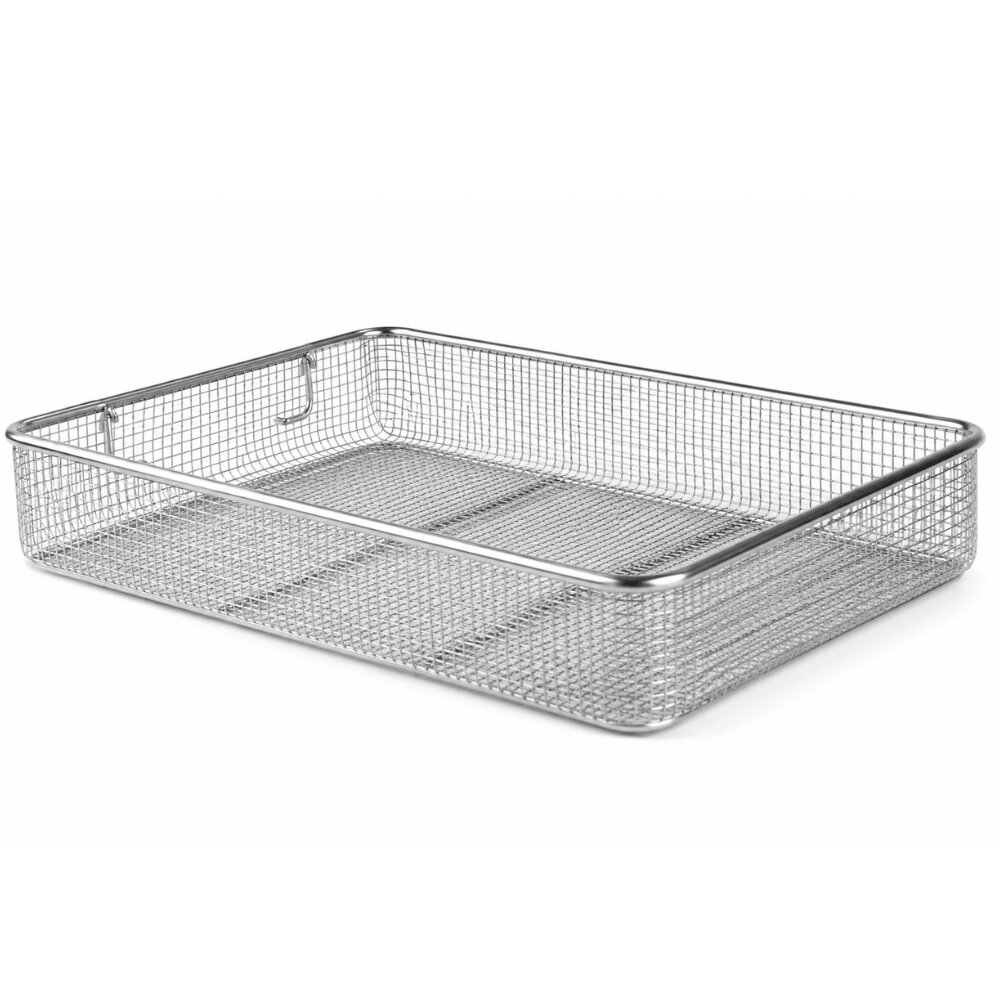 Stainless Steel Wire Basket, 405 x 255 x 70 mm