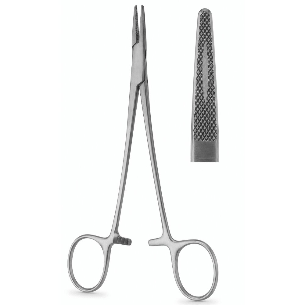 Mayo-Hegar Needle Holder, Medium Fine Patterns, 14 cm