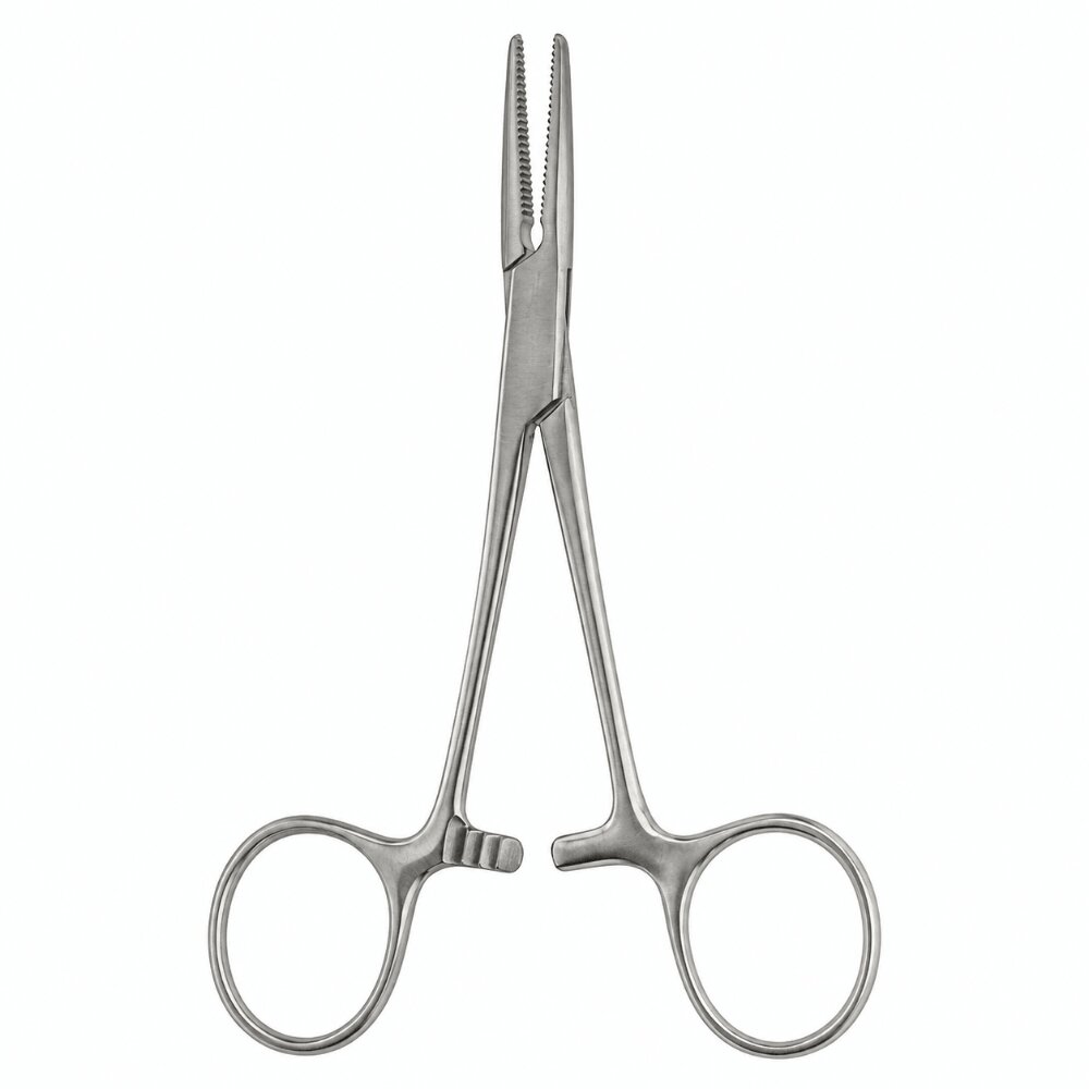 Spencer-Wells Hemostatic Forceps, Straight, Serrated, 140 mm