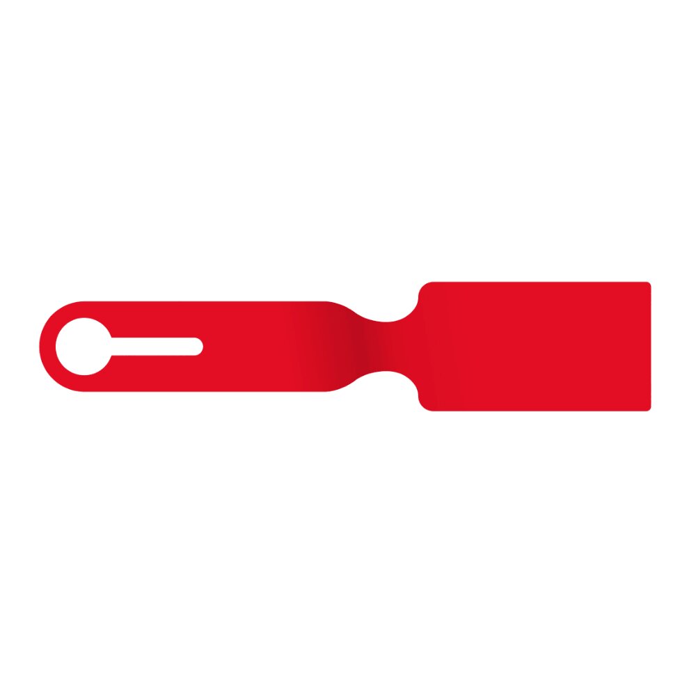 Instrument Tray Labels, 50 * 236 mm, Red