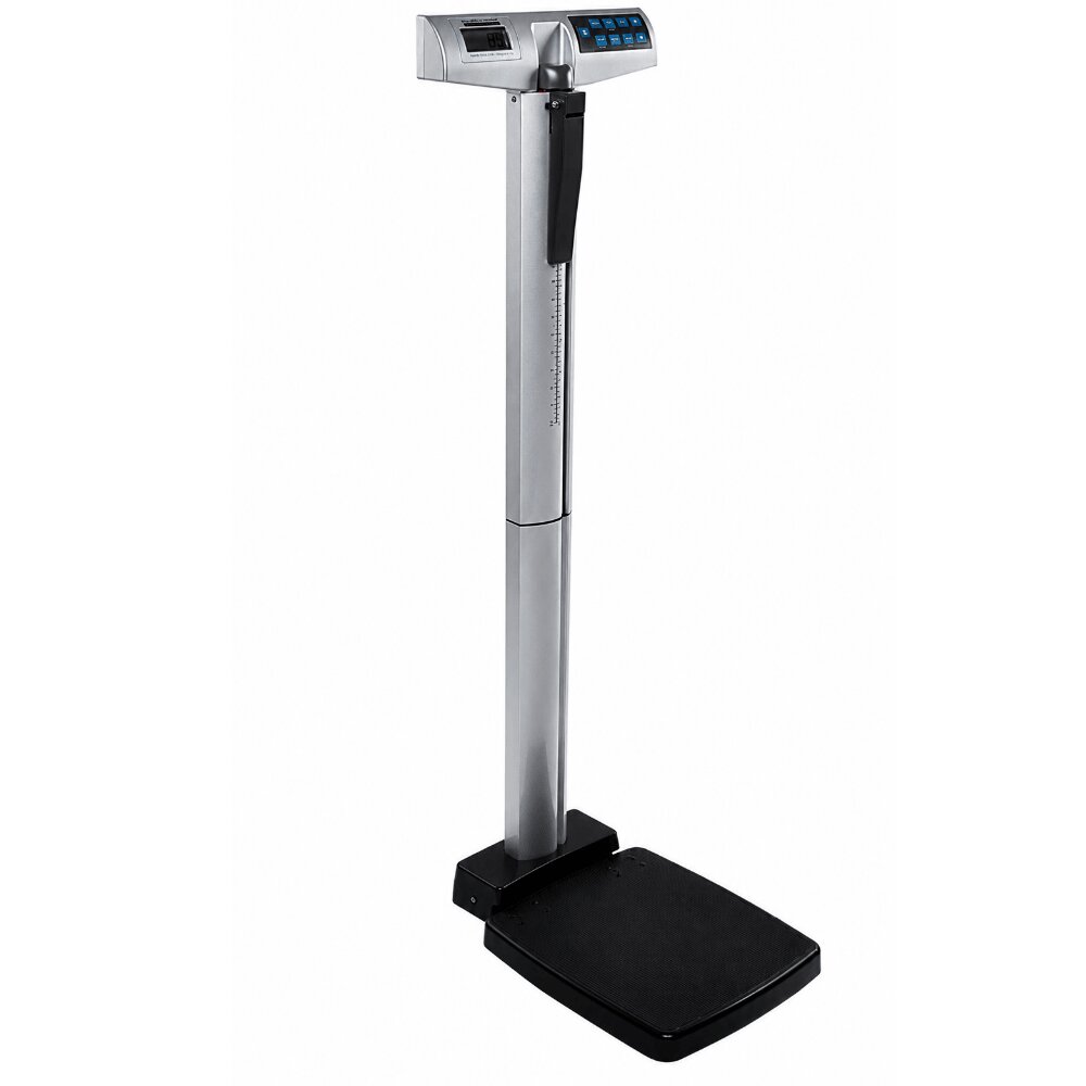 Digital Eye Level Scale with Stadiometer, BMI Measurement, Up to 250 KG