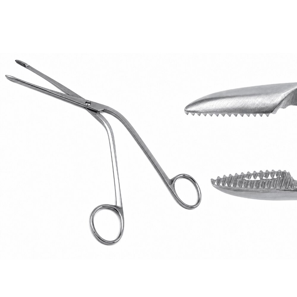 Hartmann-Noyes Nasal Forceps, Serrated Jaw, Shaft Length 9 cm 