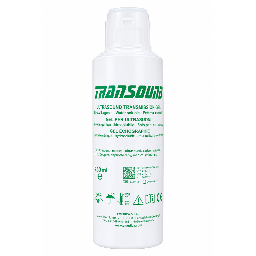 Transound, Ultrasound Transmission Gel, Water Soluble, Hypoallergenic, 250 ml