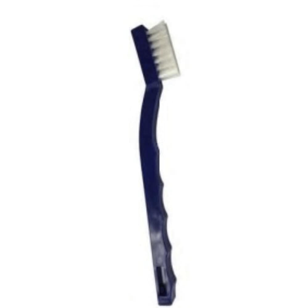 Bristle Brush, Nylon, Tooth Brush Style, Blue, 7"