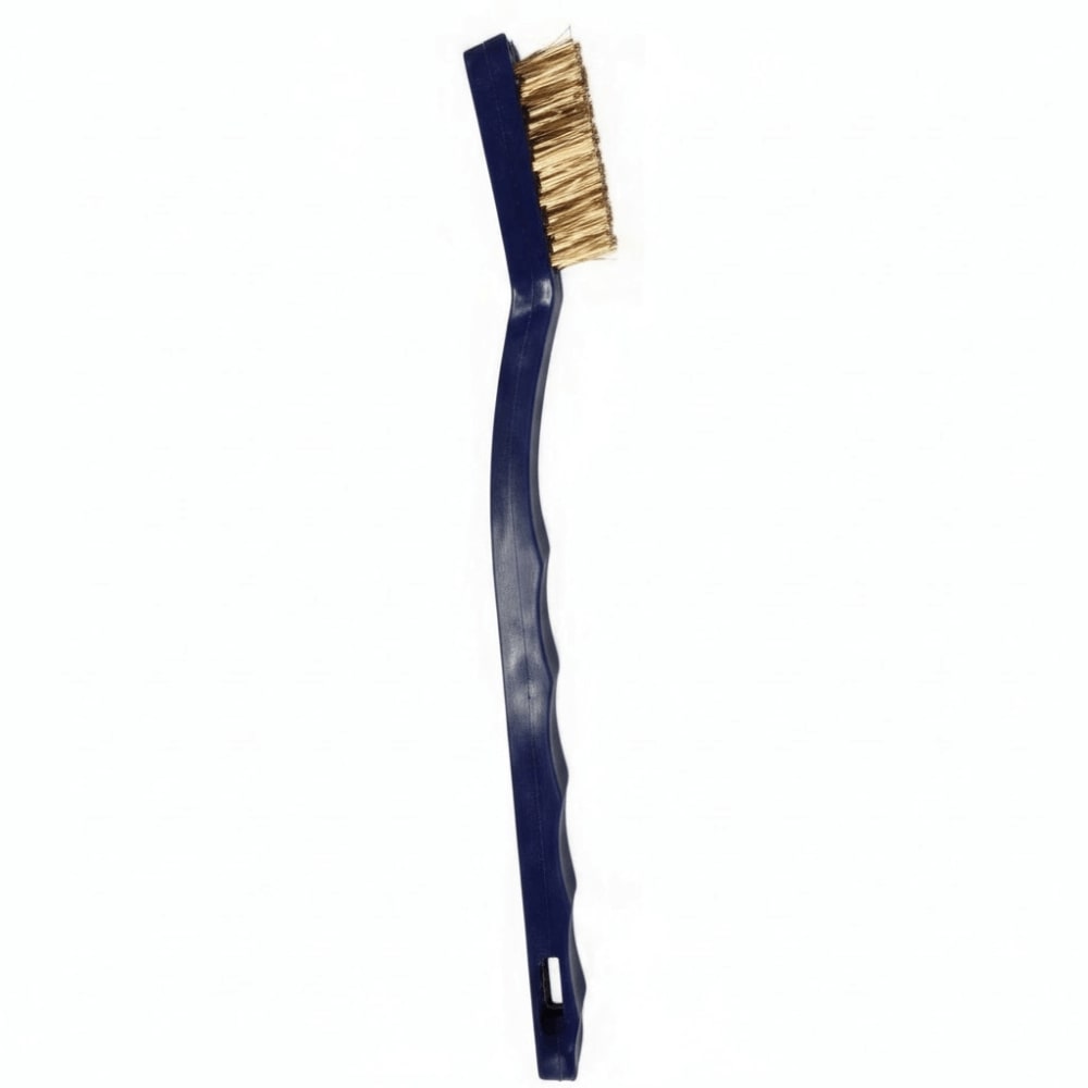 Bristle Brush, Copper, Tooth Brush Style, Blue, 7 inches
