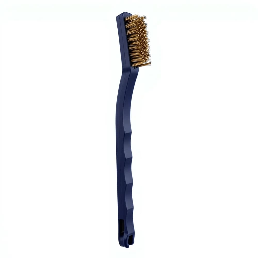 Bristle Brush, Copper, Tooth Brush Style, Blue, 7 inches