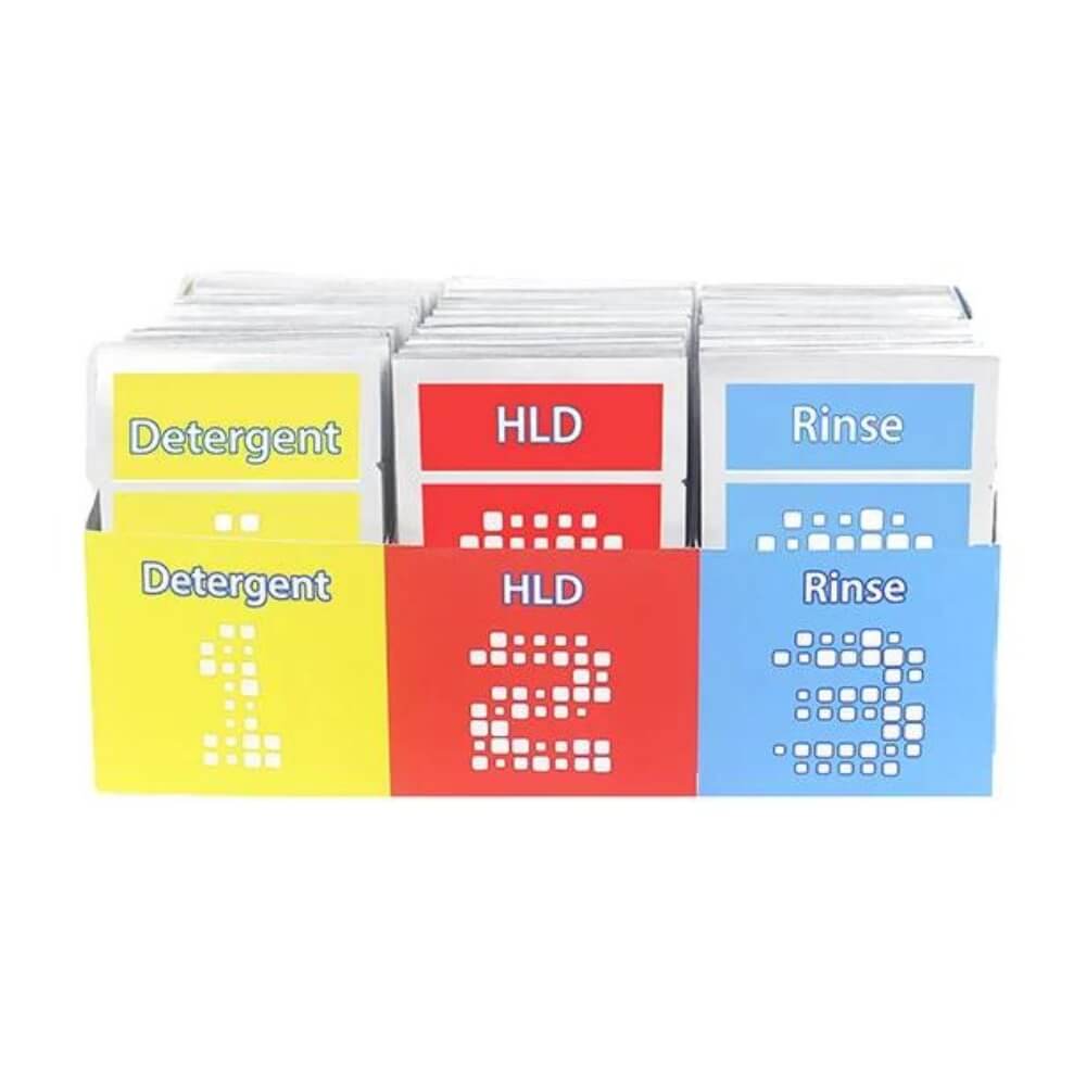HLD Three Steps Solution Wipes, One Kit of 3 Wipes