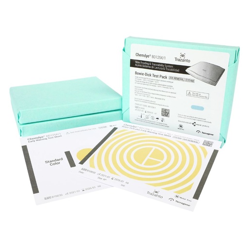 [BD125X1] Bowie & Dick Test Pack + Early Warning