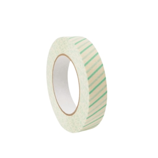 [3FKLB410712] Adhesive Autoclave Tape Roll with Steam Indicator, Stericlin, 25 mm * 50 m