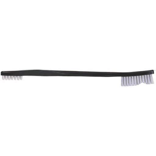 [FBC5-D01] Bristle Brush, Nylon, Double Ended, Soft/Hard, Black, 7"
