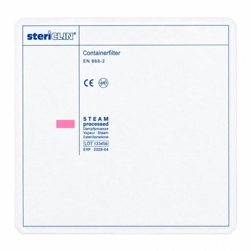 [3FCZB470102] Container Filter Paper with Steam Indicator, Square, 230 mm * 230 mm