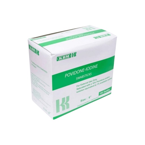 [524000] Povidone Iodine Prep Swabsticks, 6"