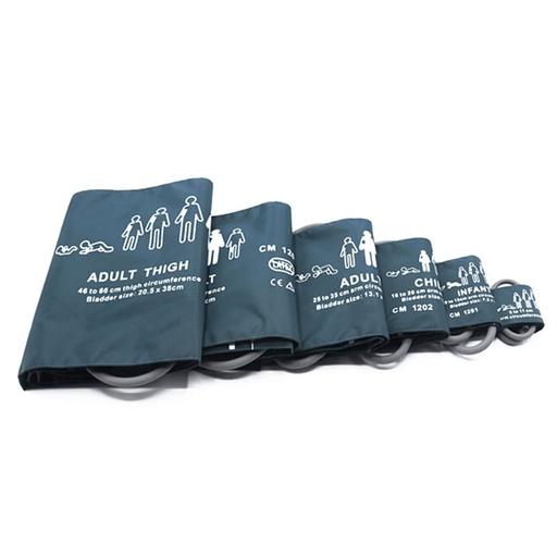 NIBP Reusable Cuff, Latex Free, Single Tube Bladder 