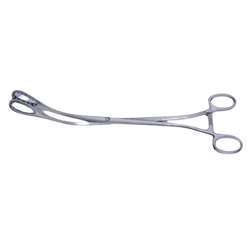 [72-2403-27] Saenger Placenta and Ovum Forceps, Curved, 27 cm