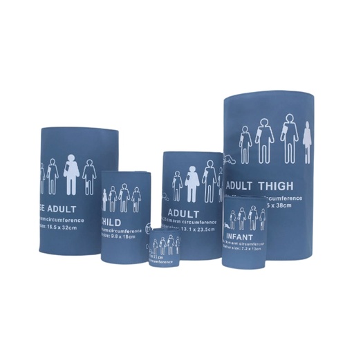 [C6721] NIBP Reusable Cuff, Latex free, Double Tube Bladder - Adult 25-35 CM