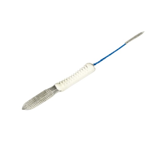 [FBC3000-DV05] Dual End Valve Cleaning Brush, White/Blue,  3x20mm, 12x40mm, L:15cm