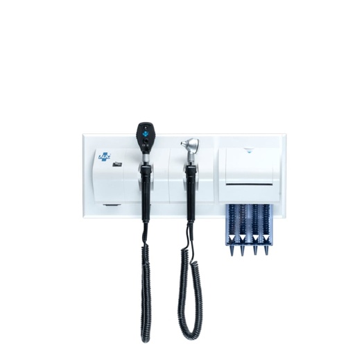 [60.500.201] Wall-mounted Diagnostic Set, Otoscope, Ophthalmoscope, Eartips Dispenser, LED Lighting