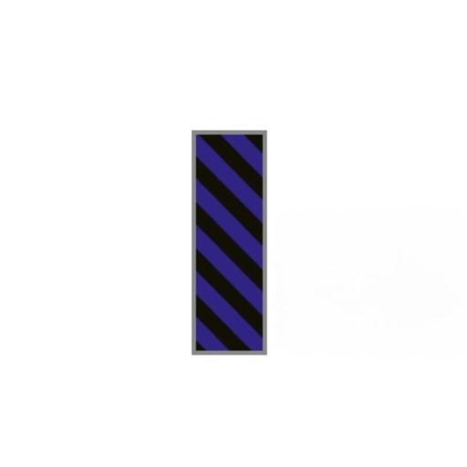 [T3200906] Patterned Identification Sheet Tape, Black-Purple, Diagonal Stripe