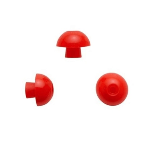[8012980] Disposable ADI Mushroom Shaped Ear Tips, Red, 14 mm