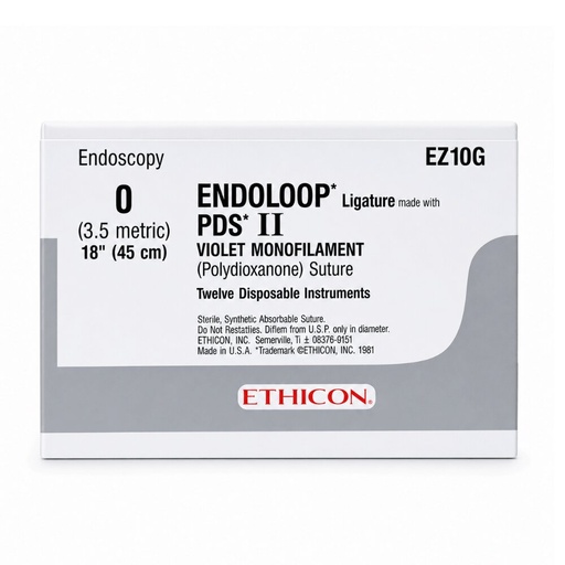 [EZ10G] Endoloop Ligature, PDS II, Violet Monofilament, Polydioxanone Suture