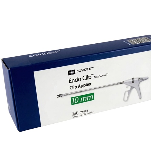 [176625] Endo Clip, Auto Suture, Clip Applier, Large, 15 Titanium Clips, 10 mm, 33 cm Shaft Length