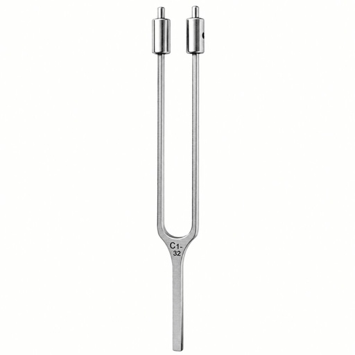 [MS-VW-368] French Tuning Fork with Weights, Stainless Steel, C1 32 Hz