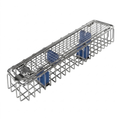Wire Stainless Steel Basket for Endoscopes,  with Silicone Holding Clamps