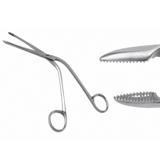 [MS-VW-081] Hartmann-Noyes Nasal Forceps, Serrated Jaw, Shaft Length 9 cm 