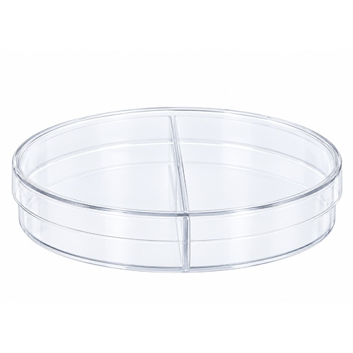 [MD-12] Disposable Petri Dish with Lid, for Microbiology Culture, Two Compartments